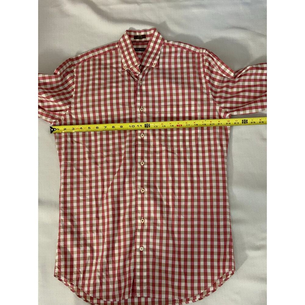 Peter Millar Checked long sleeve button down size medium - Picture 4 of 5
